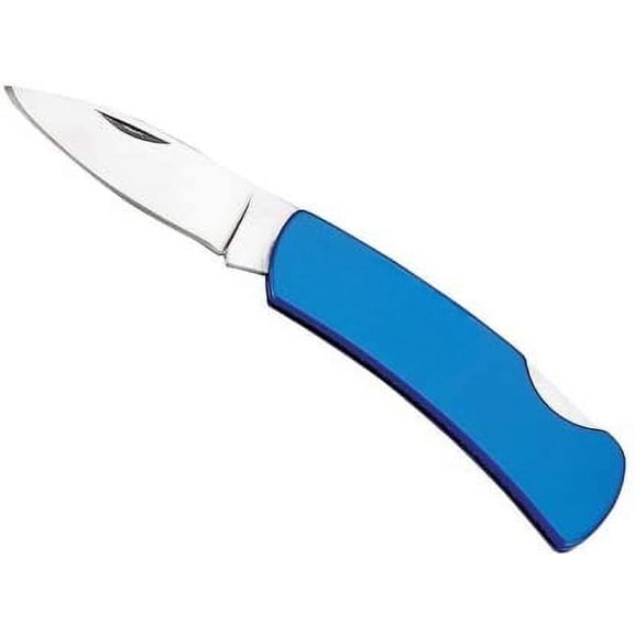 Stainless Steel Lock-Back Knife (Blue)