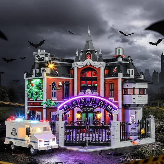 LED Light for Lego-76300 DC Arkham Asylum Building Blocks Model (Building Set NOT Included)