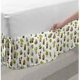 thumbnail image 2 of Cactus Bed Skirt, Home and Garden Cactus Plants with Flowers Spiny Succulents Arizona Desert Growth, Elastic Bedskirt Dust Ruffle Wrap Around for Bedding Decor, 4 Sizes, Multicolor, by Ambesonne, 2 of 2