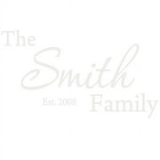 VWAQ Etched Glass Decal Personalized With Family Name