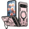 thumbnail image 1 of KOMI Magnetic Case for Google Pixel 9A with Rotatable Ring Holder [Compatible with MagSafe] Military Shockproof Kickstand Protective Case for Google Pixel 9A, Rose Gold, 1 of 5