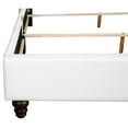 thumbnail image 2 of Chic Transitional Full Bed, White - Upholstery Enhances Comfort Level Build For Long-term Use 50"h X 80"d 60"w Bed In Adds A Touch Of Luxury To Your Bedroom, 2 of 2