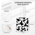 thumbnail image 4 of YFYANG Reusable Cotton Canvas Tote Shopping Bag, Dairy Cattle Texture Pattern Washable Portable Grocery Bag for Daily Travel, 4 of 8