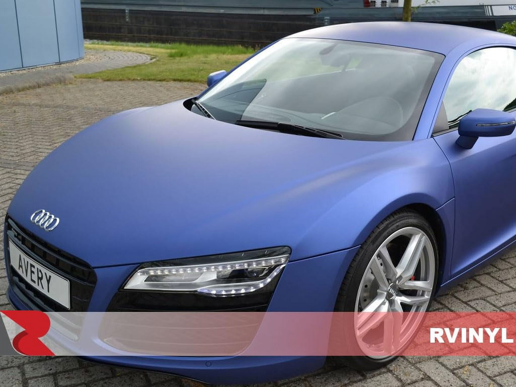 Avery Dennison Vinyl Car Wrap Film SW900 Matte Metallic Brilliant Blue 671-M - 1ft x 5ft