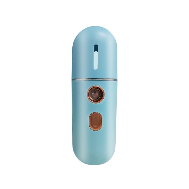 Humidificador Facial Calma La Piel Mini Humidificador para Regalo Mujer Y Niña (azul)