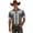 Grey@GC@, variant on Mens Buttons Down Shirts Short Sleeve Shirts for Men Trendy Western Cowboy Graphic Lapel Soft Lightweight Tops