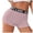 Z23-Pink, variant on Women’s Boyshort Briefs, Mid Waist Butt Lifting Seamless Underwear with Letter Waistband Stretchy Breathable Comfortable Panties
