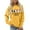 Yellow, variant on Arlun Just a Girl Who Loves Chickens Sweatshirts Women's Funny Chicken Graphic Letter Farm Casual Sweatshirts Crewneck Drop Shoulder Long Sleeve Pullover Tops Yellow XL