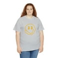thumbnail image 6 of Blurry smiley face graphic t shirt  Unisex Heavy Cotton Tee, 6 of 8