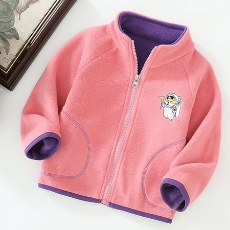 

Sweater For Child Toddler Boys Girls Long Sleeve Solid Color Winter Zippered Jacket Thicken Windproof Warm Outwear Coat