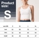 thumbnail image 2 of Ropa interior deportiva para mujer con almohadilla extraíble Chaleco de entrenamiento de ropa interior de yoga con cordones y espalda cruzada sexy - Blanco, 2 of 6