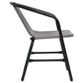 thumbnail image 3 of vidaXL Garden Chairs 4 pcs Plastic Rattan and Steel 110 kg, 3 of 6