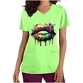 thumbnail image 3 of QIPOPIQ Haut de Blouse Médicale pour Femmes, Col en V avec Poches - Uniforme de Travail Confortable en Liquidation, 3 of 6