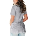 thumbnail image 2 of Women's T Shirt V-Neck Short Sleeve Shirt Classic-Fit Casual Breathable Tee Summer Basic Tops, 2 of 4