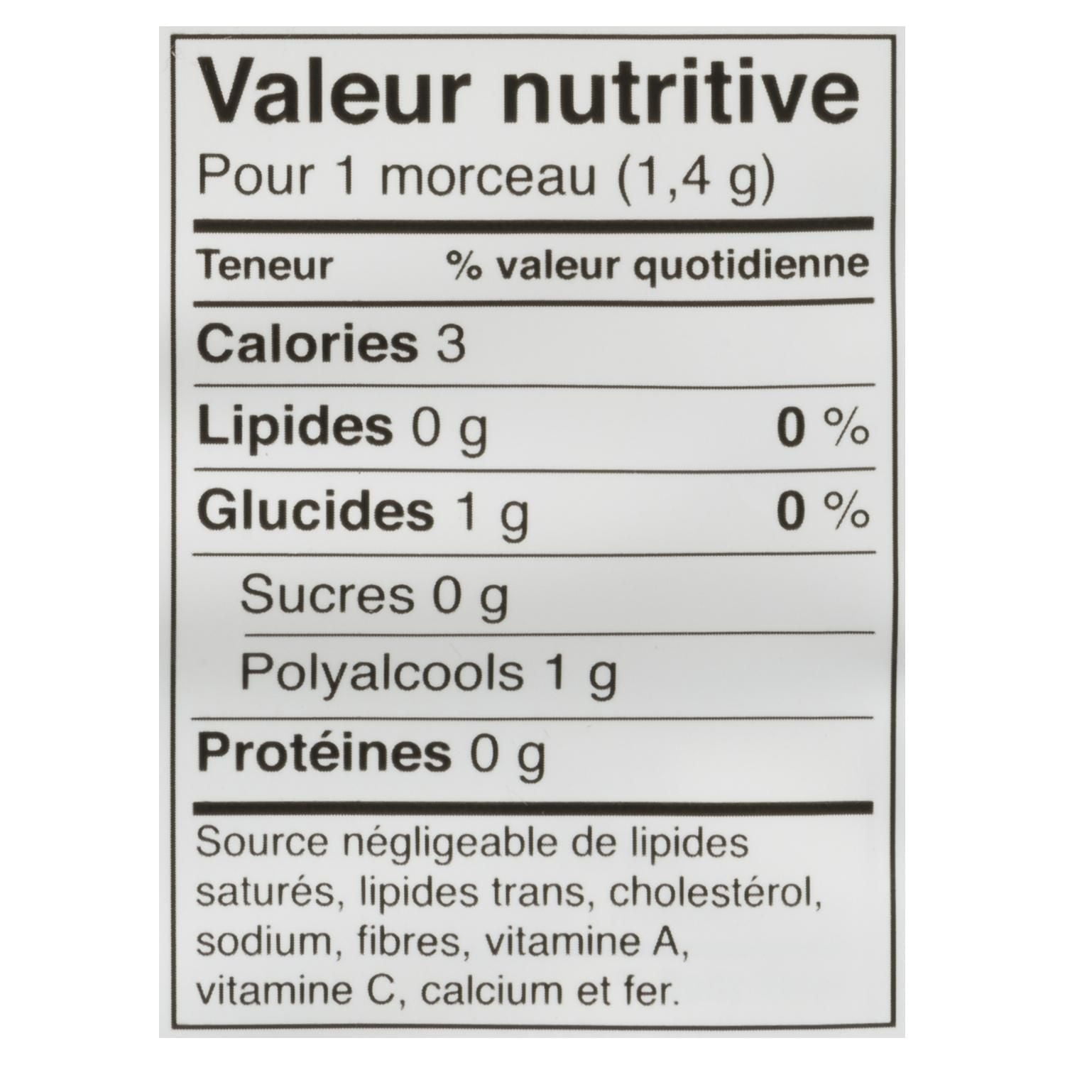 Dentyne Ice Saveurs assorties, gomme sans sucre, 4 paquets (12 morceaux par paquet)