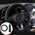 thumbnail image 2 of Costyle Leather Car Steering Wheel Cover Non-slip Black - Universal Fit, 2 of 5