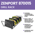 thumbnail image 6 of Zenport 870015-1PK 3-Taco Cooking Nonstick Grill Rack, 6 of 7