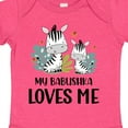 thumbnail image 4 of Inktastic Zebra My Babushka Loves Me Boys or Girls Baby Bodysuit, 4 of 5
