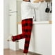 thumbnail image 4 of Pijama cálido de otoño e invierno para mujer, traje de franela con forro polar, pantalones a cuadros, ropa de casa, 4 of 6