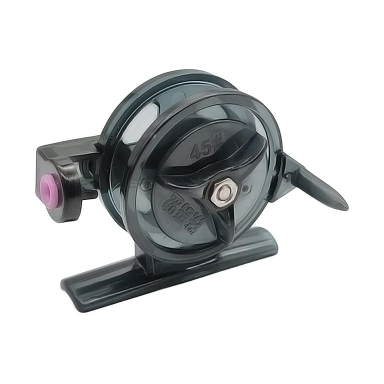 baitcaster reel for ice fishing Colaxi Ice Fishing Reel Baitcasting Reel Ice Fishing Supplies Ice Reel  Baitcaster Reel for Rock Fishing Freshwater Rivers Reservoirs Black S