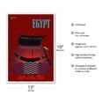 thumbnail image 2 of Egypt - Gift of the Nile - Ancient Egyptian Solar Boat - Vintage Travel Poster c.1950 - Master Art Print (Unframed) 13in x 19in, 2 of 4