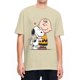 thumbnail image 1 of Camiseta de hombre de Peanuts Charlie Brown y Snoopy con corazón, dibujos animados Y2K, algodón puro, camisetas de verano con cuello redondo, ropa de talla grande, 1 of 5