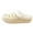 Beige, variant on Womens Mens Plush Lined Clogs Unisex Warm Fuzzy Winter Slip on Slippers Comfortable Cushioned Mules Indoor Outdoor Garden Shoes Hot Pink Size 6