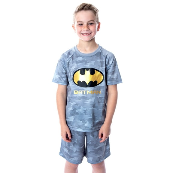 DC Comics Boys' Justice League Digital Camo Batman 2 PC Pajama Set
