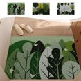 thumbnail image 1 of Alfombra de puerta de entrada Alfombra de baño | Alfombra de poliéster absorbente antideslizante | Peluche grueso y suave | Cuidado fácil | Decoración interior del hogar | Multicolor | 31,5 x 19,7, 1 of 7