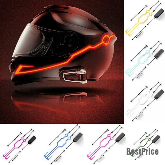 Bestprice casco De Moto con luz fría/luz De Modo/luz nocturna/señal De montaje