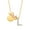 L, variant on Minnie Mouse Sterling Silver Gold Plated Cubic Zirconia Initial Pendant Necklace, 18" - Letter H