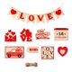 thumbnail image 1 of Decoración de bandeja escalonada para el Día de San Valentín, accesorios para fotos en forma de corazón de amor, bandeja en capas con cartas de propue, 1 of 9