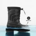 thumbnail image 3 of DREAM PAIRS Unisex Kids Knee High Waterproof Insulated Snow Boots, Black, Size 12, 3 of 7