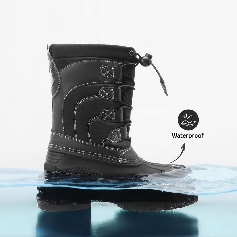 Dream Pairs Kids Snow Boots, Size 4, Waterproof Insulation  display picture 2