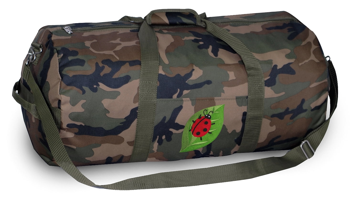 Broad Bay Ladybug CAMO Duffel Bag or CAMO Ladybug Gym Bag with Tough Metal Hardware Walmart