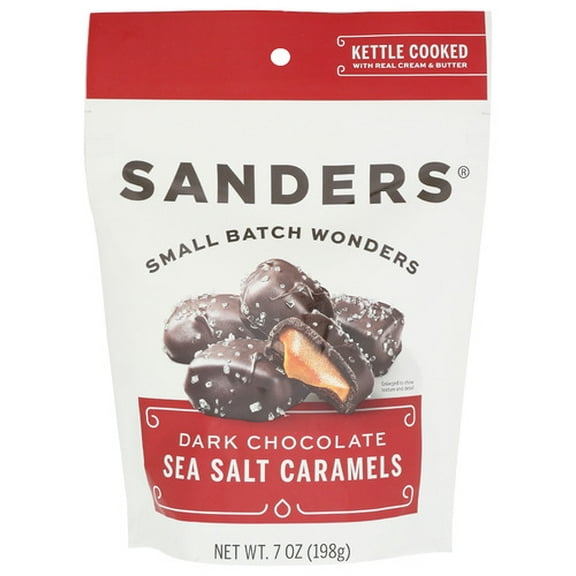 (Pack Of 6) Sanders Bites Dark Chocolate Sea Salt 7 Oz