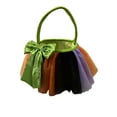thumbnail image 2 of Halloween Basket Mesh Candy Bag 7.9x7.5x7.9in with Bow for Trick or Treat Party Spooky Props Storage Decor by OVFUIZ, 2 of 7