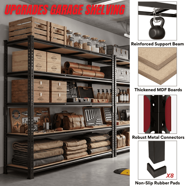 TrumanPick Heavy-Duty 5-Tier Garage Shelving, 3250 lb photo 2