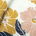 thumbnail image 3 of Lucia Abstract Floral Cotton Quilt Yellow/Navy 3Pc Set Full/Queen, 3 of 11
