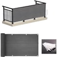 thumbnail image 1 of Balcony Shade Net Balcony Privacy Screen Cover Weather-Resistant Fence Windscreen for Outdoor Backyard Patio Grey, 1 of 9