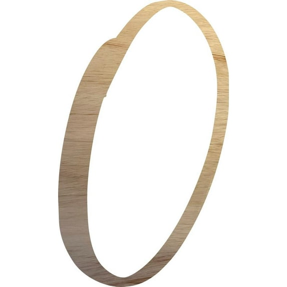 11'' Wooden Letter O, Unfinished 1/4'' Cutout, Script Craft Letters, Wall Hanging