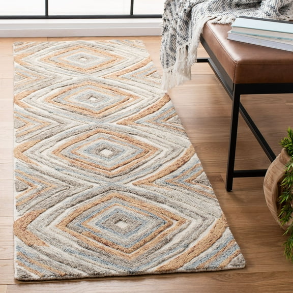 SAFAVIEH Kilim Collection KLM402D Handmade Sage/Gold Rug