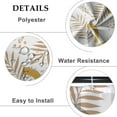 thumbnail image 5 of Baocicoo Boho Abstract Leaves Shower Curtain Sets Brown Dots Modern Tropical Plants Shower Curtain for Bathroom Bathtub Hostel Cubicle Fabric Waterproof Curtain for Bathroom with Hooks 36x72 Inches, 5 of 6
