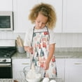 thumbnail image 4 of Christmas Tree and House Pattern Kids Aprons for Girls and Boys,Adjustable Neck Strap Toddler Aprons for Kids Cooking Baking, 4 of 7