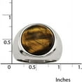 thumbnail image 2 of Stainless Steel Tiger's Eye Ring, Available in Multiple Sizes, 2 of 6