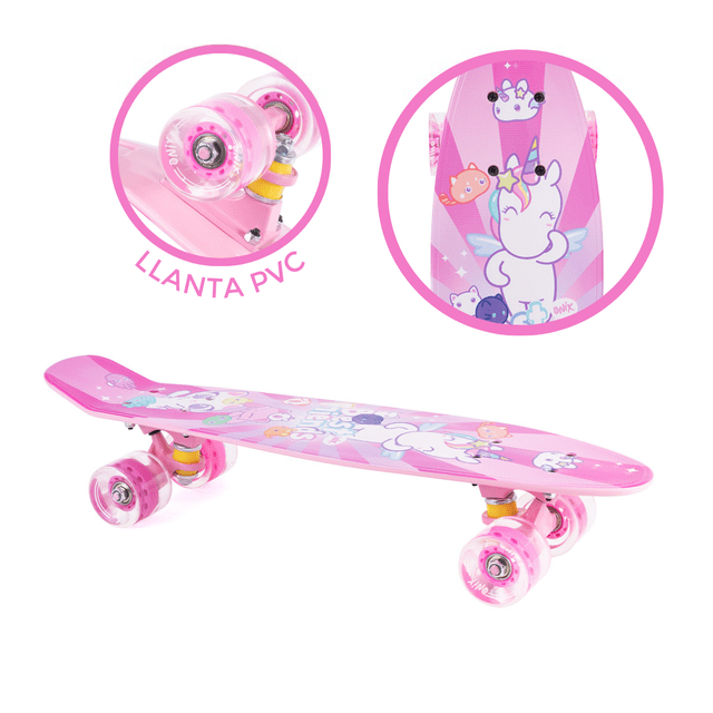 Patineta Onix Unicornio Best Friends Rosa para Niña