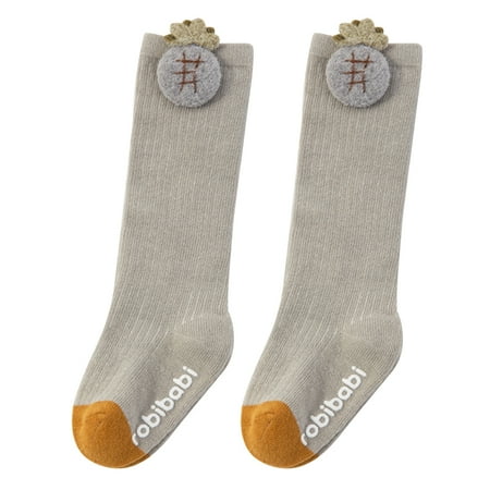 

JunDanmall Baby Boy Girl Elastic Stocking Toddler Pineapple Carrot Cotton Middle Tube Socks
