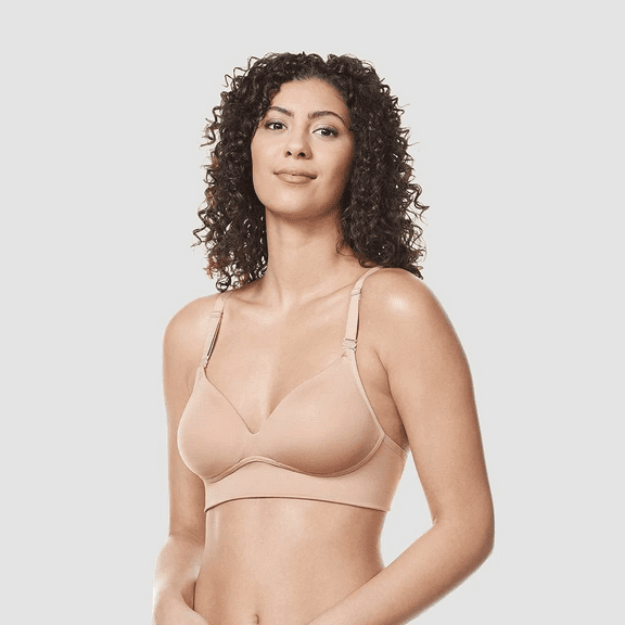 Simply Perfect by Warner's Women's Longline Convertible Wirefree Bra - Toasted Almond, 36D