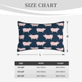 thumbnail image 4 of Lsque Pig 1 Pattern Pillow Case – Soft & Cozy Throw Pillow Cover, Hypoallergenic Cushion Case for Sleeping Women with Envelope Closure-20"x30", 4 of 6