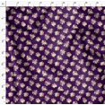 thumbnail image 4 of Soimoi Purple Poly Georgette Fabric Leaves & Grandiflora Roses Floral Decor Fabric Printed Yard 52 Inch Wide, 4 of 5